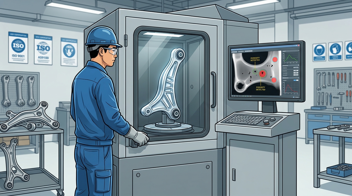 How Chinese Foundries Use X-Ray NDT on Aluminum Castings