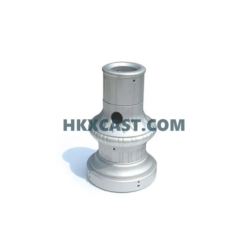Cast aluminum lamp post