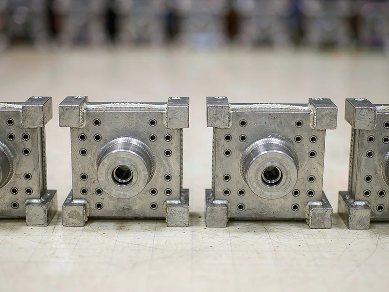 Overflow pockets on an aluminum die casting with trimmed edges